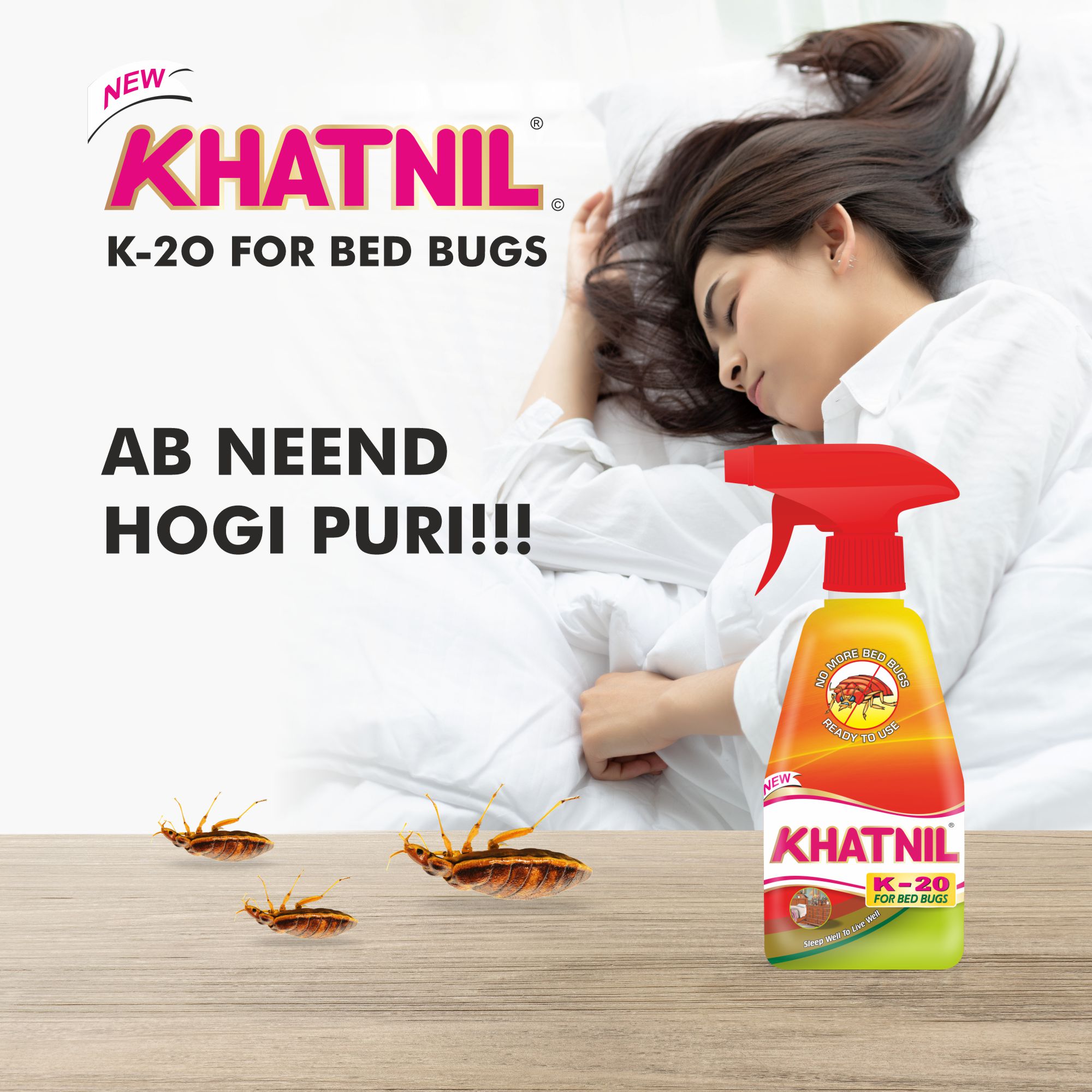 Best bed bug spray Khatnil K-20 under Rupees 200 Sleep without worry after using bed bug killer spray