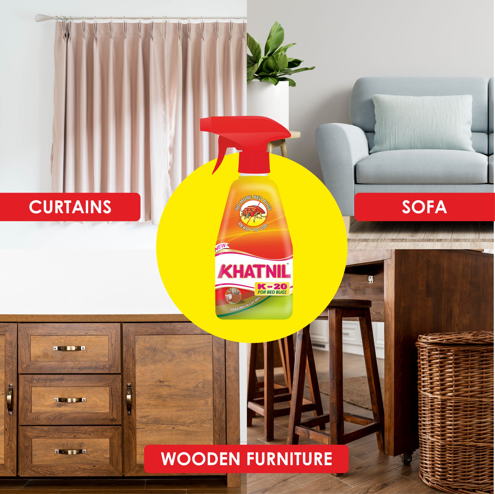 Buy Khatnil K-20 Online at affordable price Khatnil K-20 sprays on curtains, sofa and wooden furniture