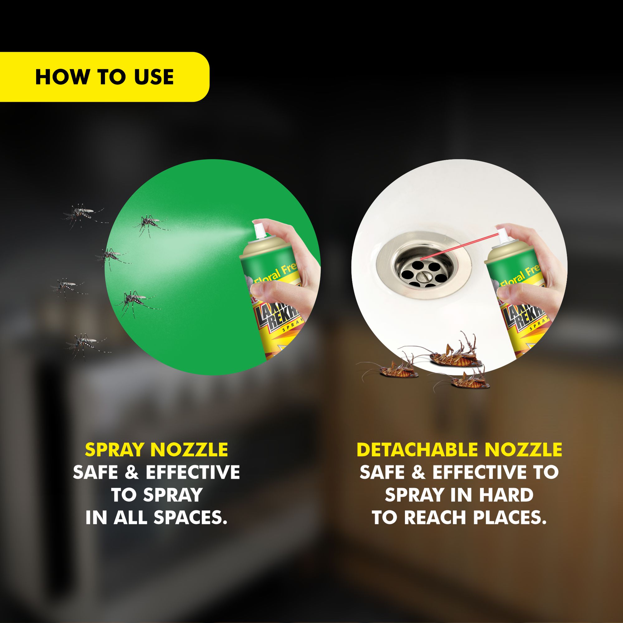 Laxmanrekha spray 200ml, 300 ml Best Insects Killer Spray Laxmanrekhaa Spray